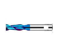 2 Flute End Mill Tungsten Steel Milling Cutter for Woodworking, Machine Cutting Tool, 2.5x4D, 50mm Length, Precision Tool for Woodworking Projects