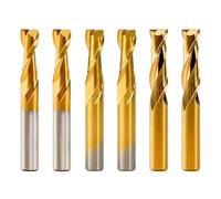 2 Flute Flat End Mill 4 6 8 10 12mm Shank Carbide Milling Cutter Endmill CNC Router Bit for Woodworking(6x6x28x55mm)