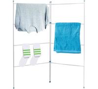 2 Fold Airer - Indoor Outdoor Clothes Drying Rack Gate Horse | For Laundry Rail Dryer White Coated Washing Line Towel Rack | 4 Metres Of Drying Space | Non Slip Grip - Lightweight & Extra Strong Airer