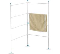 caprican Foldable Clothes Airer Drying Rack - 2, 3, 4 Fold Gate Airer | Indoor Outdoor Clothes Horse, Laundry Drying Rack, Washing Line, Portable & Space-Saving Towel Rail - White (2 Fold)