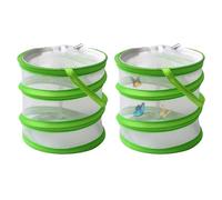 2 Foldable Portable Insect Cages, Portable Transparent Insect Nets, Butterfly Insect Roosting Cages, Easy To Observe, Outdoor Supplies.