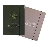 2 folders for Teenagers and Adults | DIN A4 | Design Artifical Gold - Paper Organizer - Document Folder - Set Number 8