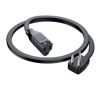 2 Foot Air Conditioner Extension Cord and Main Appliances, UL Listed, 14 Gauge, 125V, 15 Amp, 1875 Watts with 3-Pronuncie Grounding, Black