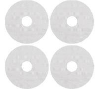 2 Fruit Leather Silicone Dehydrator Sheets with EDGES - NON-Toxic for Nesco Round Dehydrators Lip Mold Hold Batter Liquid Fruit Roll Up Fruit Leather Circle ReUsable Flexible Non Stic (4 Mesh)