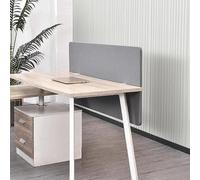 2 Ft High Clamp-On Desk Divider, Portable Soundproof Office Privacy Panel with Clamps, 40 50 60 100 120 CM Long Modesty Panel for Under Standing Desk, Universal(Gray,Lenght 50cm/19.6 in)