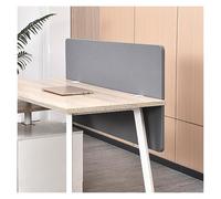 2 Ft High Clamp-On Desk Divider, Portable Soundproof Privacy Panel with Clamps, Modesty Panel for Standing Desks, Universal Fit (Dark Grey, 60 cm/23.6 in)