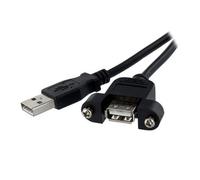 2 ft StarTech.com Panel Mount USB Cable