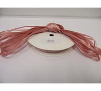 2 Full Roll Reels Bundles x 3mm Satin Ribbon Dusky Pink 20 metres Double Sided