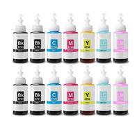 2 Full Sets And 2 FREE BLACK Replacement Ink Bottles Of Epson T6731/6