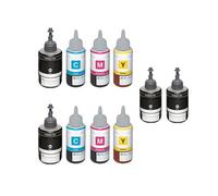 2 Full Sets And 2 FREE BLACK Replacement Ink Bottles Of Epson T7741K/T6642-44C/M/Y