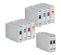 Compatible Epson WorkForce Pro WF-8090 Printer Ink Cartridges (10 Pack) -C13T755140 Multipack