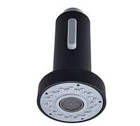 2-Function Kitchen Sink Tap Head Replacement - Pull Out Sprayer Head for Kitchen Faucet, Kitchen Tap Nozzle Replacement Part, Male G 1/2(Black)