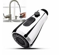 2 Function Pull Out Kitchen Faucet Spray Head with Water Stop Switch Splashproof Replacement Part for Bathroom & Kitchen Mixer Tap Universal 1/2 Inch Connector