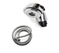 2 Functions Shampoo Shower Head Set Water Sprayer Head Handle Only for Salon Spa Chair High Pressure Hose Shower Silver - (Shower Head Size: 3 Inch)