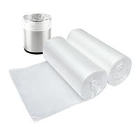 2 Gallon Small Plastic Trash Bags, 7.5 Litres Clear Wastebasket Liners Garbage Bags for Home, Office, Bathroom, 100 Counts