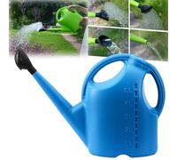 2 Gallon Watering Can, Watering Can 2 Gallon, Watering Can Outdoor, Large Watering Can with Removable Long Spout for Flowers Plants Outdoor Garden (Blue)