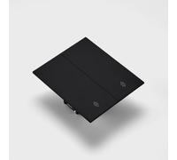 2 Gang 2 Way Black 250V 10A Frameless Wall Switch with Various Designs