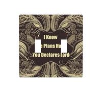 2 Gang Double Toggle Wall Plates, I Know The Plans Have You Declares Lord Duplex Light Switch Plate Covers Unbreakable Decorative Electrical Switchplate Cover Faceplate For Bathroom Kitchen Decor