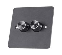 2 Gang LED Dimmer Switches With Aluminum Alloys Housing 12V Electrical Light Brightness Regulator Double Open Panel Gang LED Dimmer Switches
