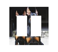 2-Gang Light Switch Cover doberman Wall Plate for Electrical Outlets Double Decorator Wall Plates 4.9" x 5" Mid-size Receptacle Outlet Covers Blank Faceplate Cover