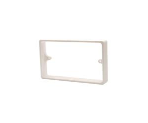 2-Gang Socket Spacer - 10mm, 15mm, 20mm Double Back Box Extender for UK Sockets | Black, White and Grey. (Ivory, 20mm)