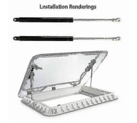 2 Gas Struts compatible with Dometic & Seitz Heki - 330mm Caravan Hatch Skylight