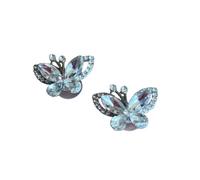 2 Gem Butterfly Shoe Charms For Crocs & Jibbitz Wristbands