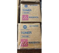 2 Genuine Konica Minolta TN319M Magenta Toner Cartridges
