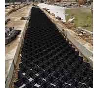 " 2" Geogrid Gravel Stabilizer for Driveways & Light Truck Parking - 3ft-30ft Geo Cell Grid for Soil Erosion Control & Mud Management with Drain Holes"