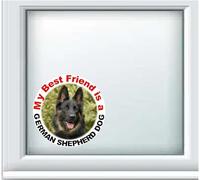 2 German Shepherd Dog Car Stickers Design No.3