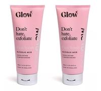 2× Glōw | Don't Hate, Exfoliate - Face Scrub | With Glycolic Acid | Exfoliating & Brightening | 200mL Each [Total 400mL]