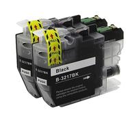 2 Go Inks Black Ink Cartridges to replace Brother LC3217BK Compatible/non-OEM for Brother MFC Printers, Standard Capacity