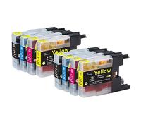 Go Inks 2 Set of 4 Ink Cartridges to replace Brother LC1280 Compatible/non-OEM for Brother MFC Printers (8 Inks)