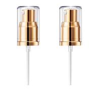 2 Gold Foundation Bottle Pump Heads - Replacement Accessories for Dw Foundation Bottle