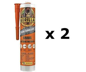 2 Gorilla Grab Adhesive Heavy Duty All Purpose Instant Waterproof Bond Grip Glue