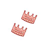 2 Grace Shoe Charms For Crocs & Jibbitz Wristbands