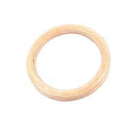 2 Gymnastic Rings Birch Fitness Rings Gymnastics Training Ring Wood Gymnastic Rings Hoops For Strength Workout Training Pull Ups 28 MM 32 MM Rings (Lifting Rope Is Not Included)