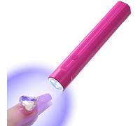 2 Hand-Held Nail Enhancement One Word Light Portable Nail Piece Bakings Light Small Simple Nail Enhancement Light Suitable for Curing Nail Polish Gel (red)