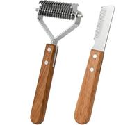 2 Hand Stripping Tools for Dogs, Coat King Dog Grooming, High - Quality and Practical, Ideal for Dog Owners and Professional Groomers, in Neutral Tones