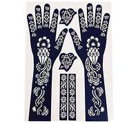 2 HANDS SHEETS HENNA STICKERS TATTOO BODYART MEHNDI STENCIL WEDDING LADIES MEN