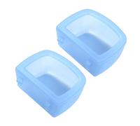 2 Hanging Pet Cage Feeders, Slow Feeding And Water Feeders for Guinea Pigs, Cats, And Kittens, Blue