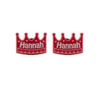 2 Hannah Shoe Charms For Crocs & Jibbitz Wristbands