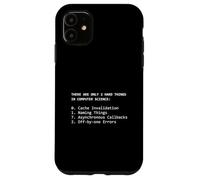 2 Hard Things Computer Science Cache Invalidation Naming Case for iPhone 11