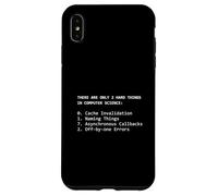 2 Hard Things Computer Science Cache Invalidation Naming Case for iPhone XS Max