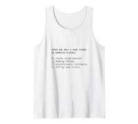 2 Hard Things Computer Science Funny Programmer Coding Meme Tank Top