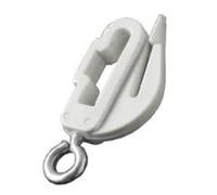 2 Harrison Drape white drape curtain track end stops