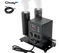 2 Head CO2 Jet Effect Machine, Professional Dual Column Fog Machine | With DMX control, vertical spray height reach 5-6m, for Concerts, Stage Shows, DJ, Nightclubs & Events