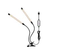 (2 Heads) DC 5V 9W 18W 27W 36W 80 LED Grow Light with Timer Desktop Clip Full Spectrum PhytoLamps for Plants Flowers Grow Box