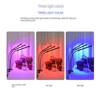 (2 Heads USB Port) 30-150 LED USB Grow Light Phytolamp for Plants with Control Full Spectrum Fitolamp Lights Home Flower Seedling Clip Phyto Lamp