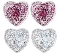 2 Hearts Hot & Cold Eye Ice Pack - 4PCS for Strain, Swelling, Redness & Puffy Eyes